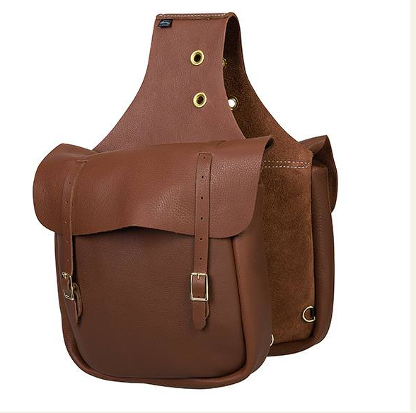 Chap Leather Saddle Bag - Brown