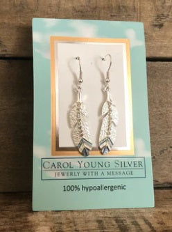 CYS Eagle Feather Earrings