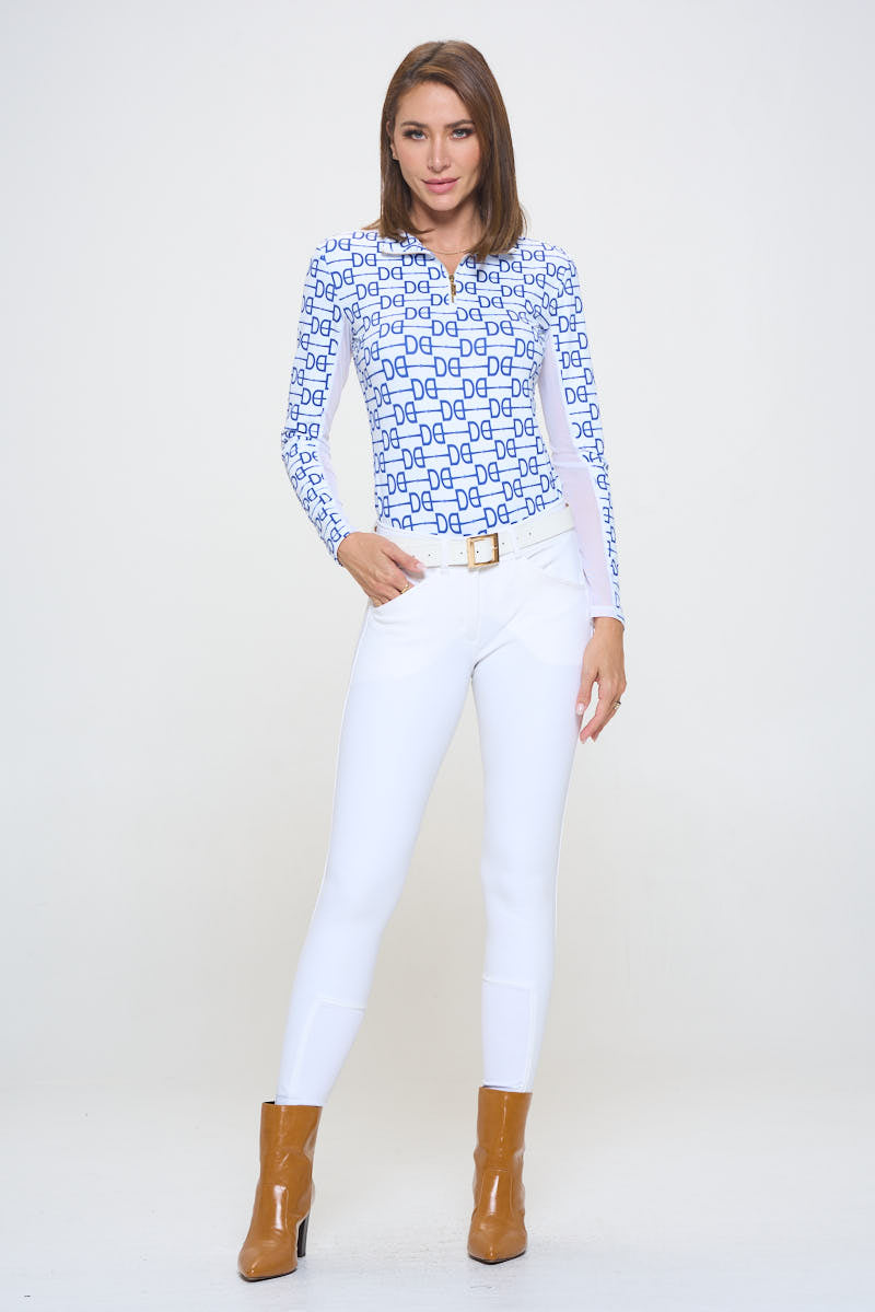 Signature Dancing Equestrian Sunshirt - Nautical Blue