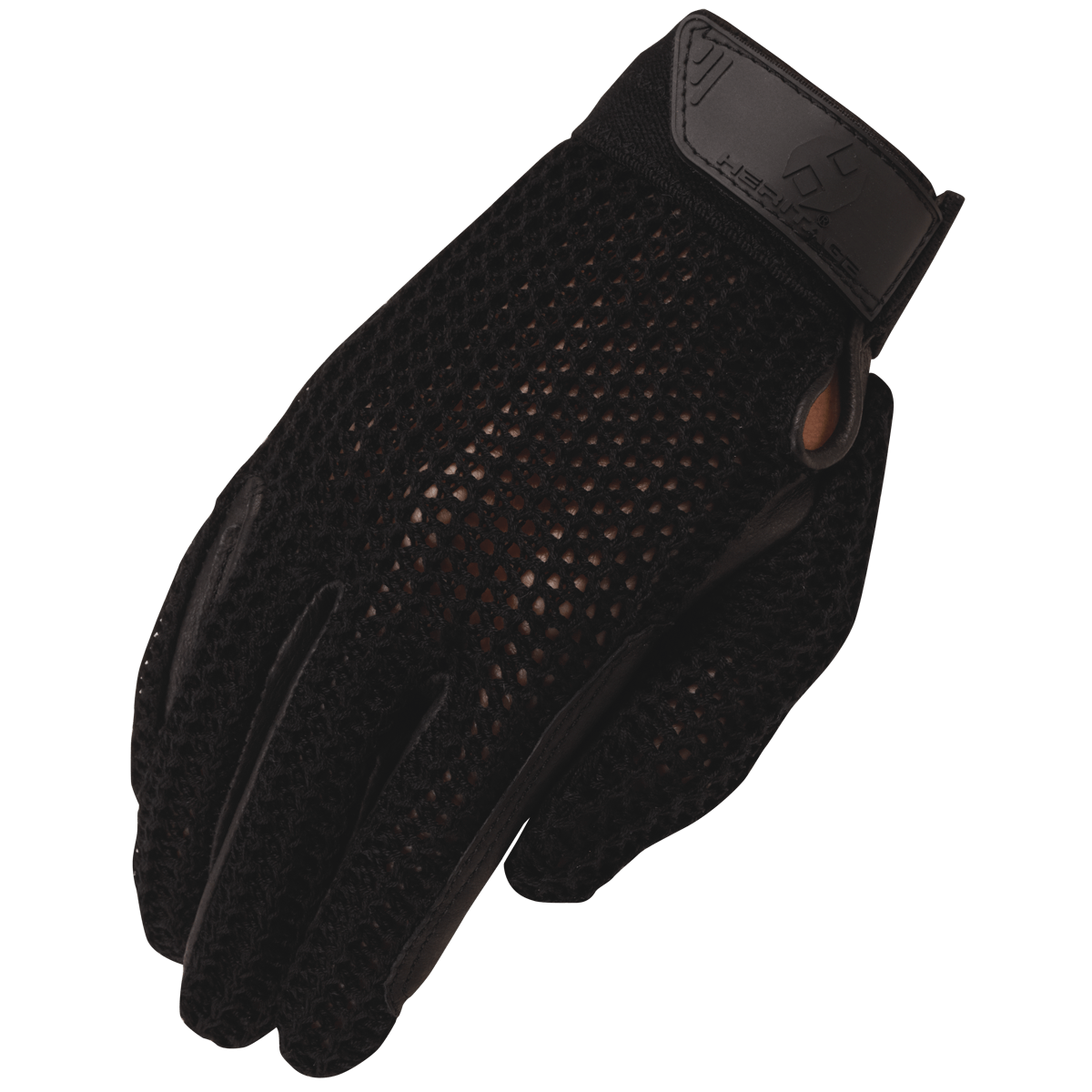 Crochet Riding Glove Black size 10