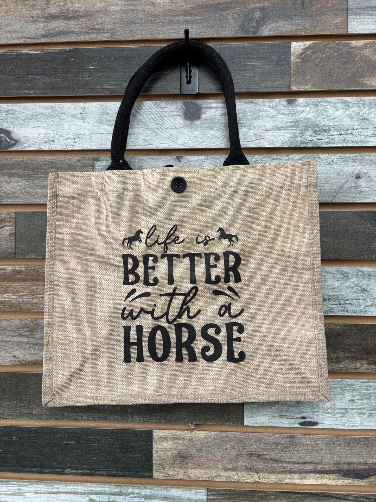 Horse Lover Print Tote Bag