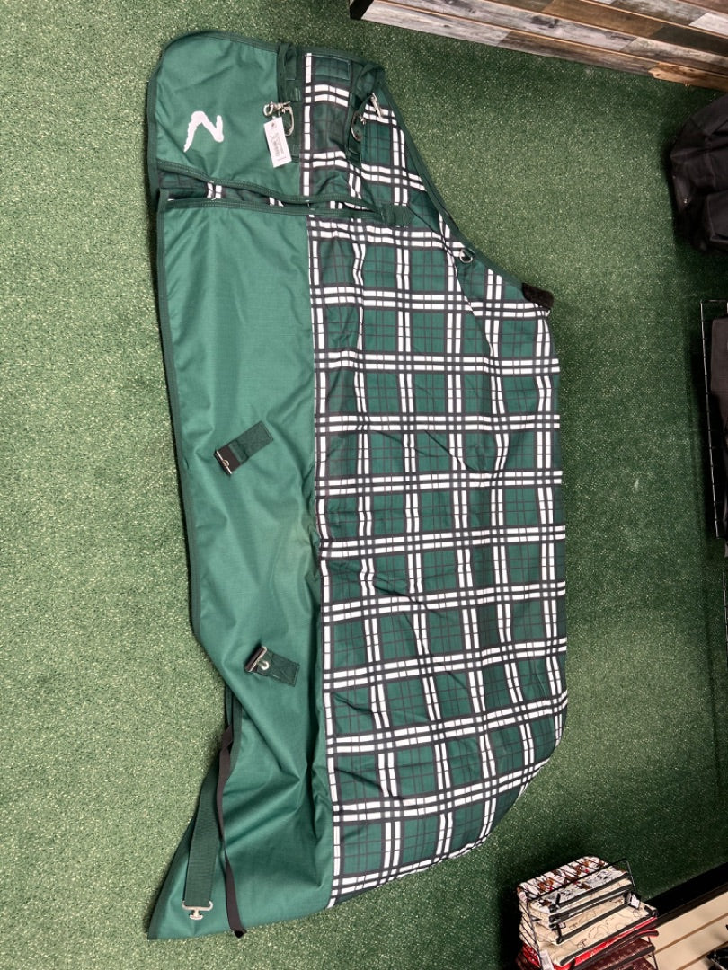 USED Horze Medium Weight Blanket 78” Green/Black/White