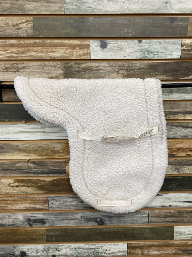 USED Stateline Fleece Fitted Pad Horse White