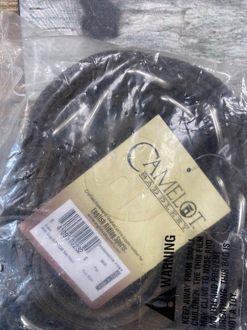 USED Camelot Snap-N-Go Side Reins Brown