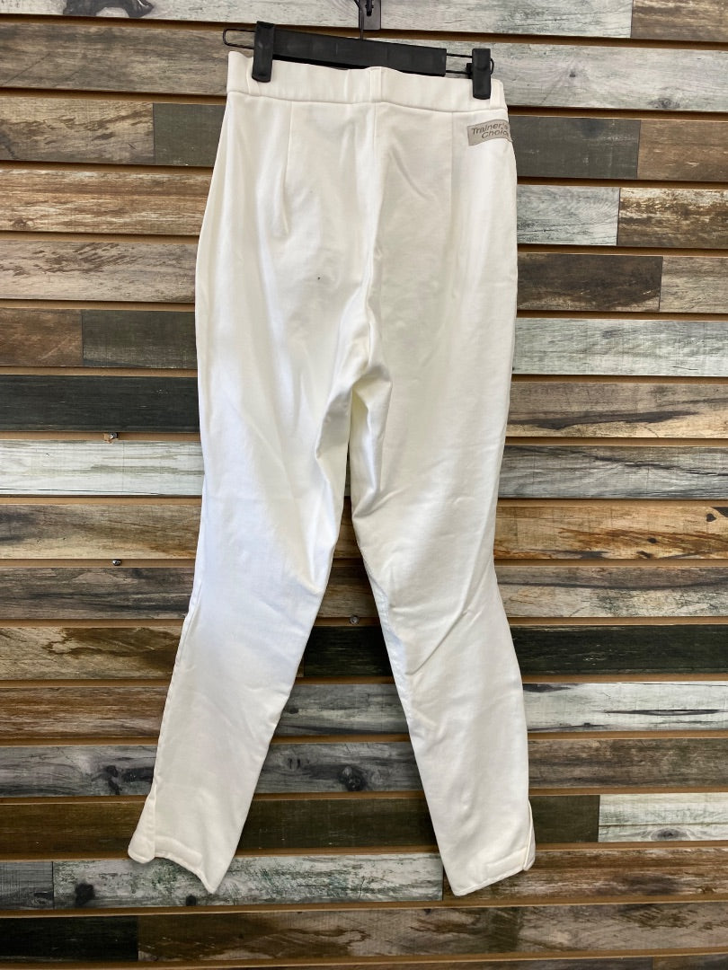 USED NWOT Trainers Choice Knee Patch Breeches 26L White