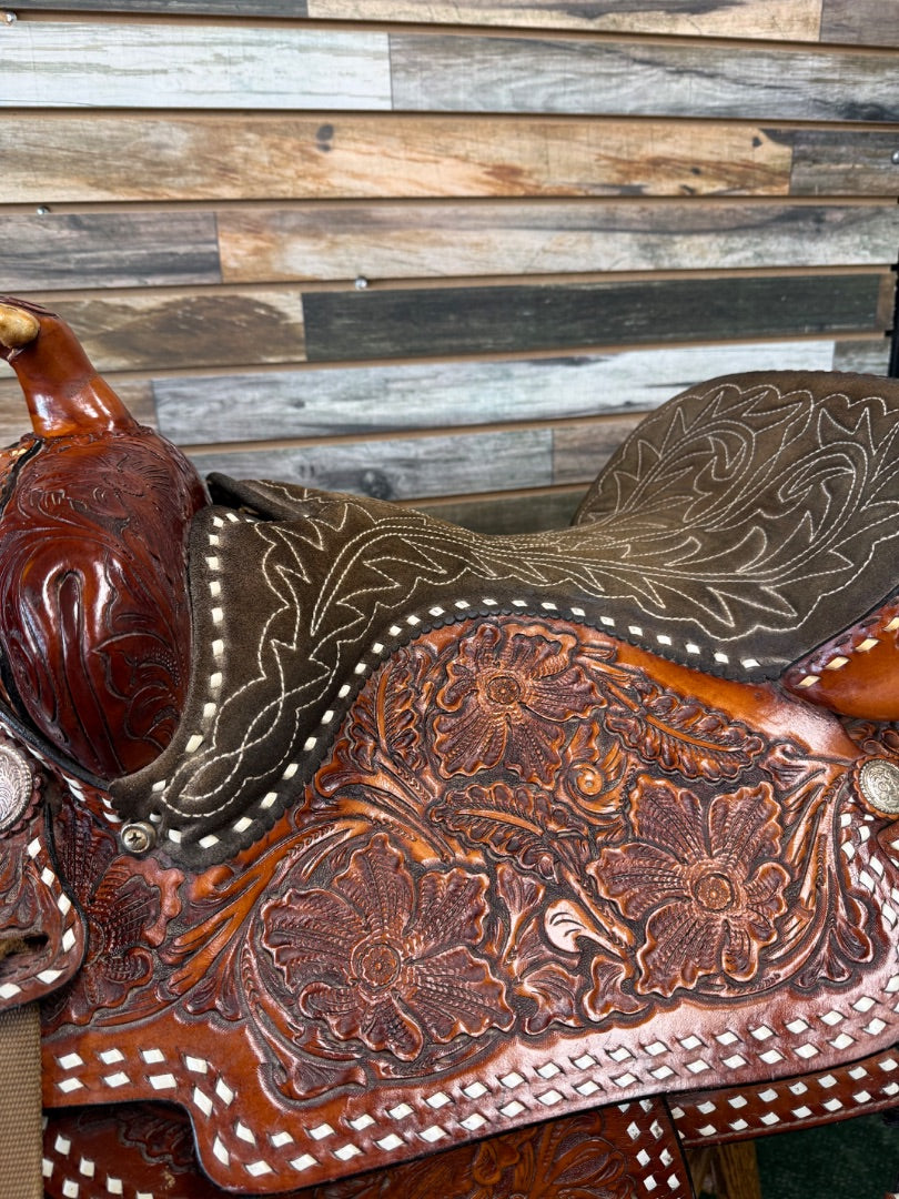 USED Hereford Textan Of Yokum 16" Western Pleasure Saddle