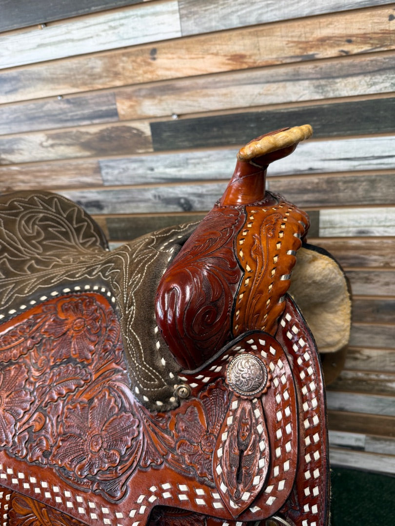 USED Hereford Textan Of Yokum 16" Western Pleasure Saddle
