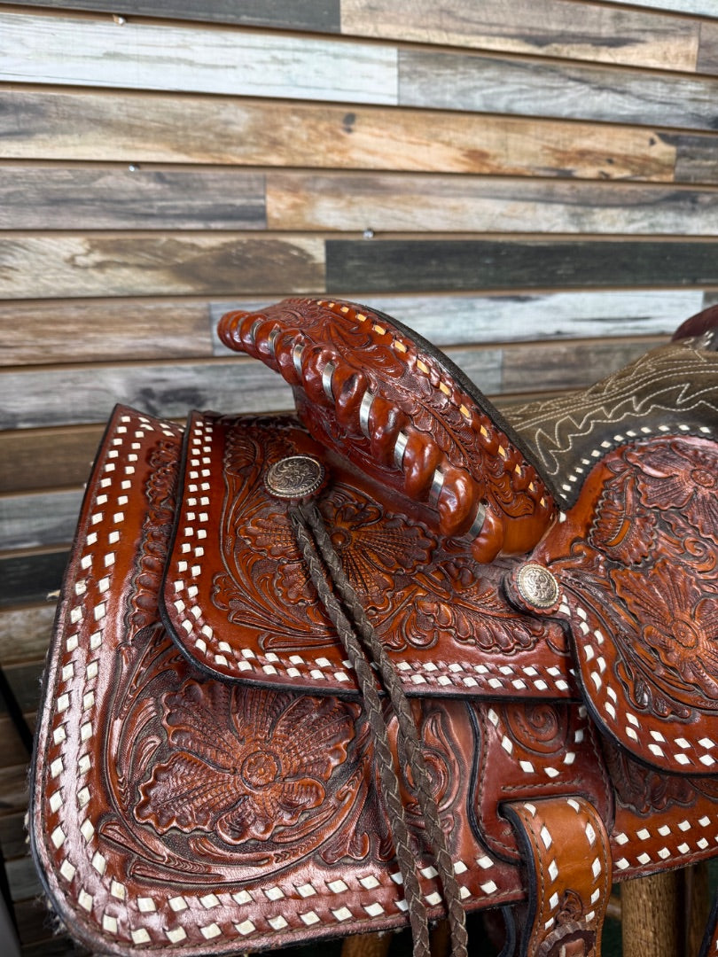 USED Hereford Textan Of Yokum 16" Western Pleasure Saddle