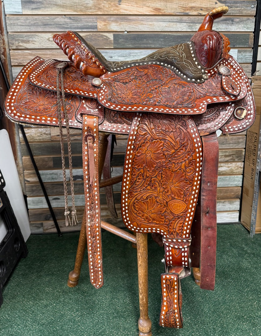 USED Hereford Textan Of Yokum 16" Western Pleasure Saddle