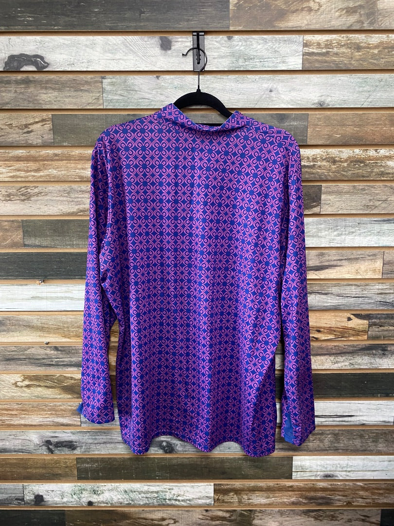 USED SunShield by SmartPak Ladies English Sun Shirt XXL Purple/Pink