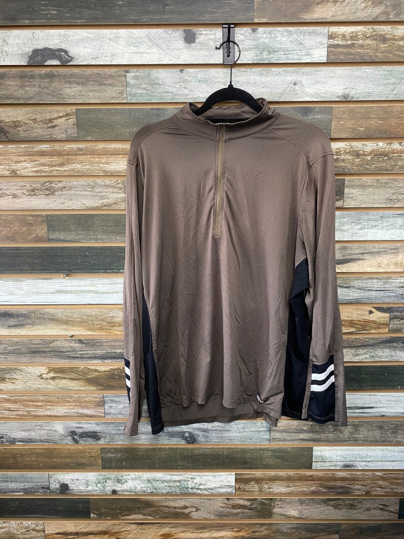 USED Kerrits Ladies English Sun Shirt 2X Brown
