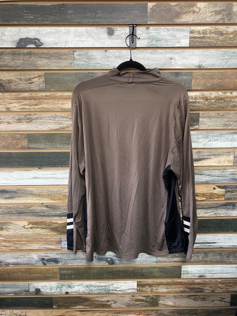 USED Kerrits Ladies English Sun Shirt 2X Brown