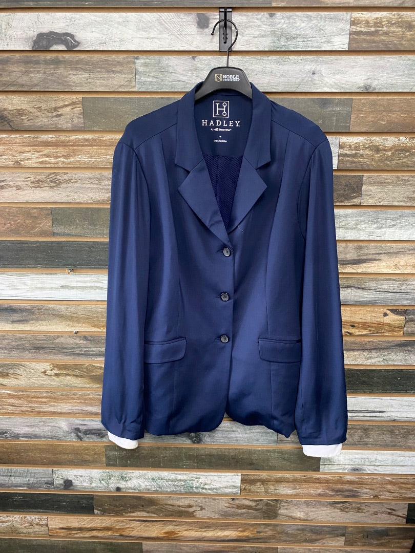 USED Smartpak Hadley Ladies English Show Jacket 18 Navy
