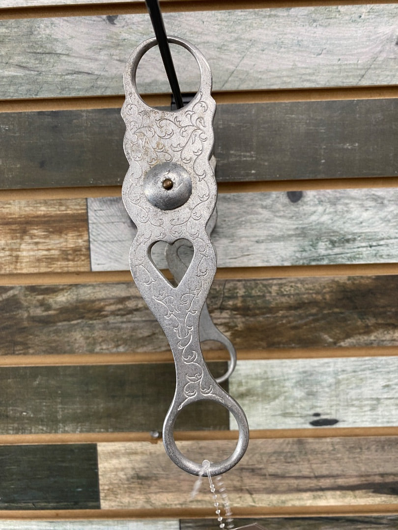 USED Colo Bit & Spur Low/Med Port Grazing Bit 5" Silver