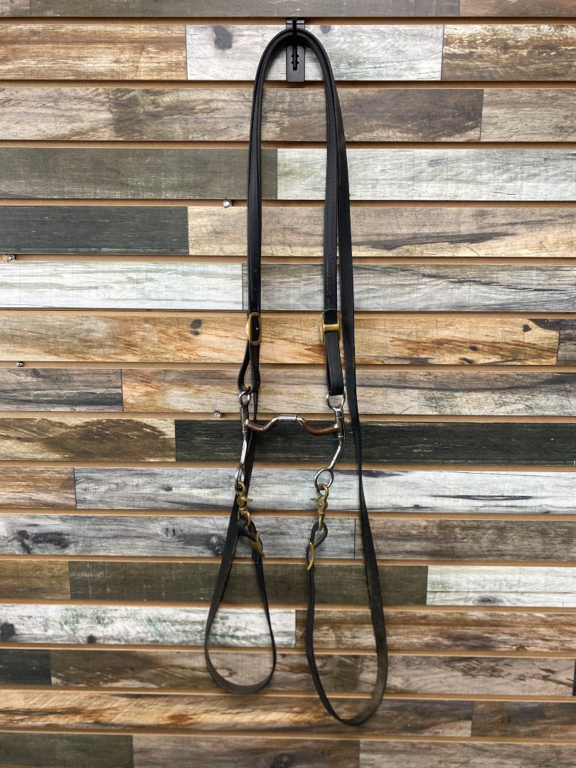 USED Headstall with Bit and Reins Horse Black