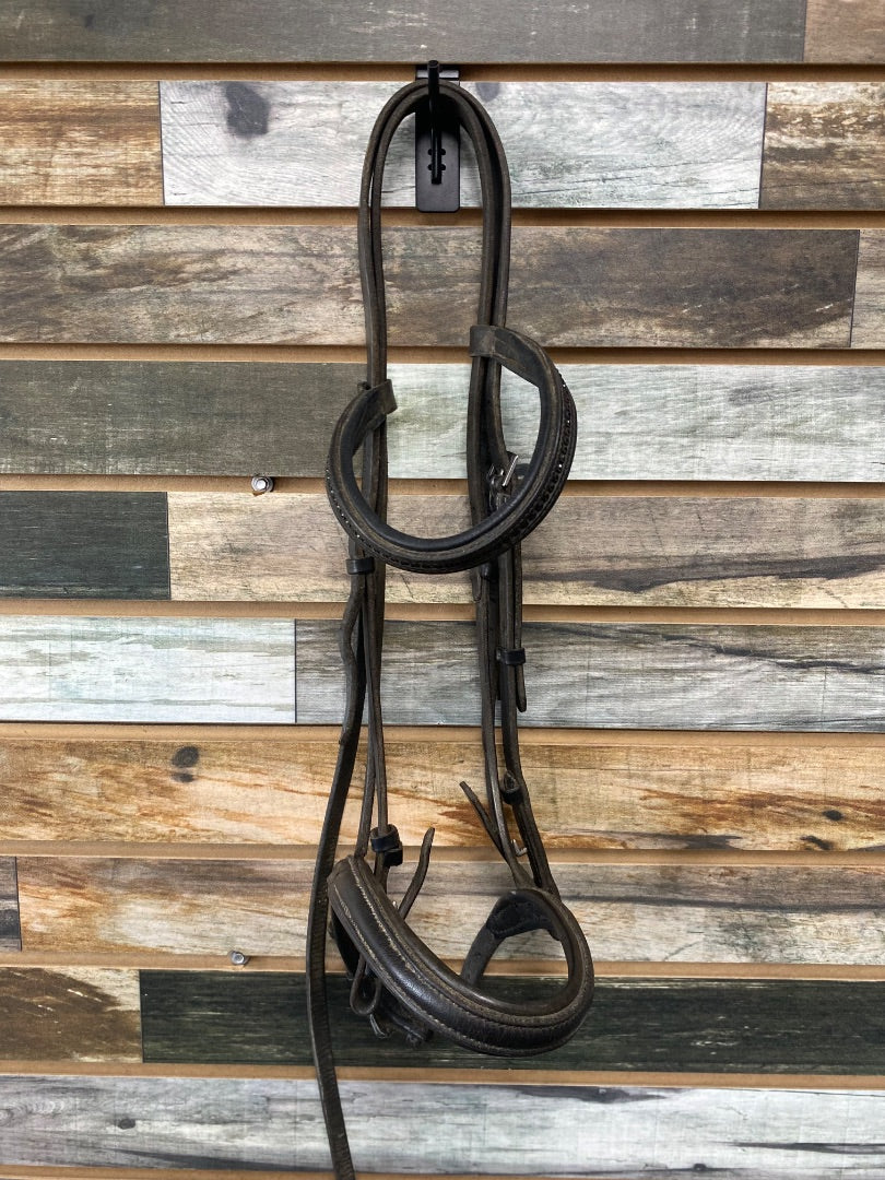USED KB Dressage Bridle Horse Black
