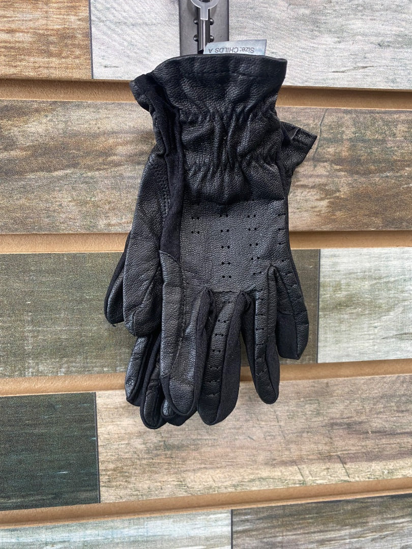USED Heritage Youth English Riding gloves Black