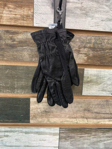 USED Heritage Youth English Riding gloves  Black