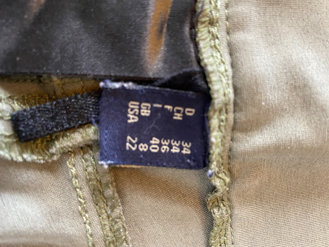 USED Horze Ladies Full Seat Breeches, Sage Green 22 Sage Green
