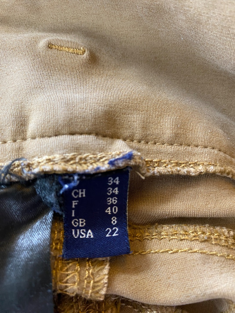 USED Horze Ladies Full Seat Breeches 22 Khaki