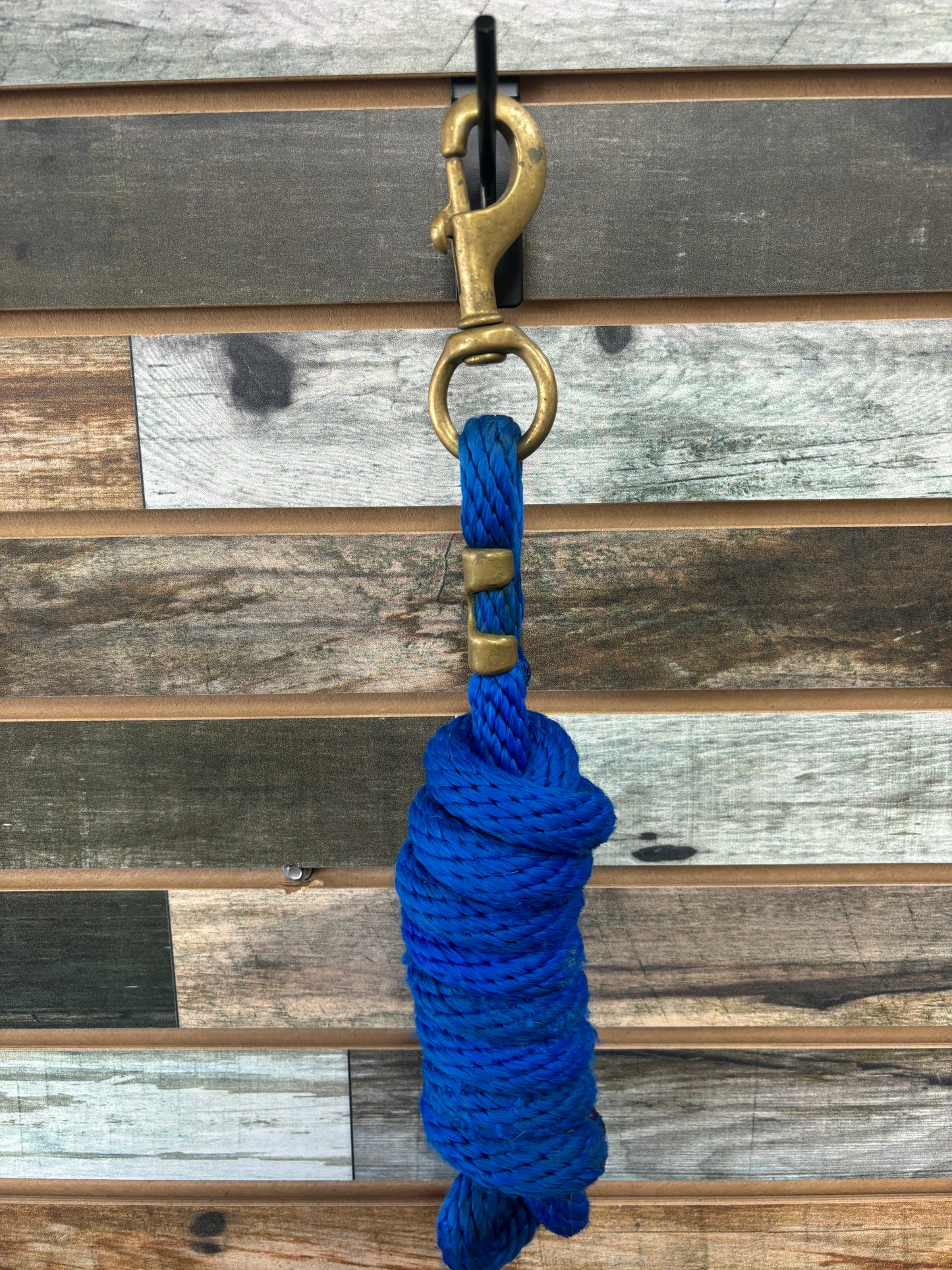 USED Weaver/Tuffy Halter Horse Blue with Lead Rope