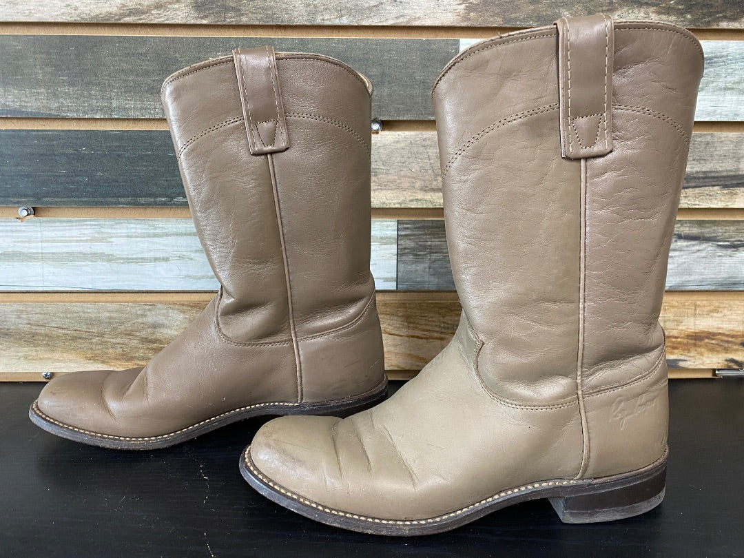 USED Roy Cooper Ladies Western Boots 7M Taupe