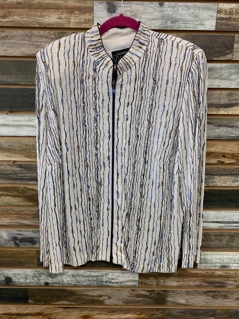 USED Alex Western Show Shirt 2X White