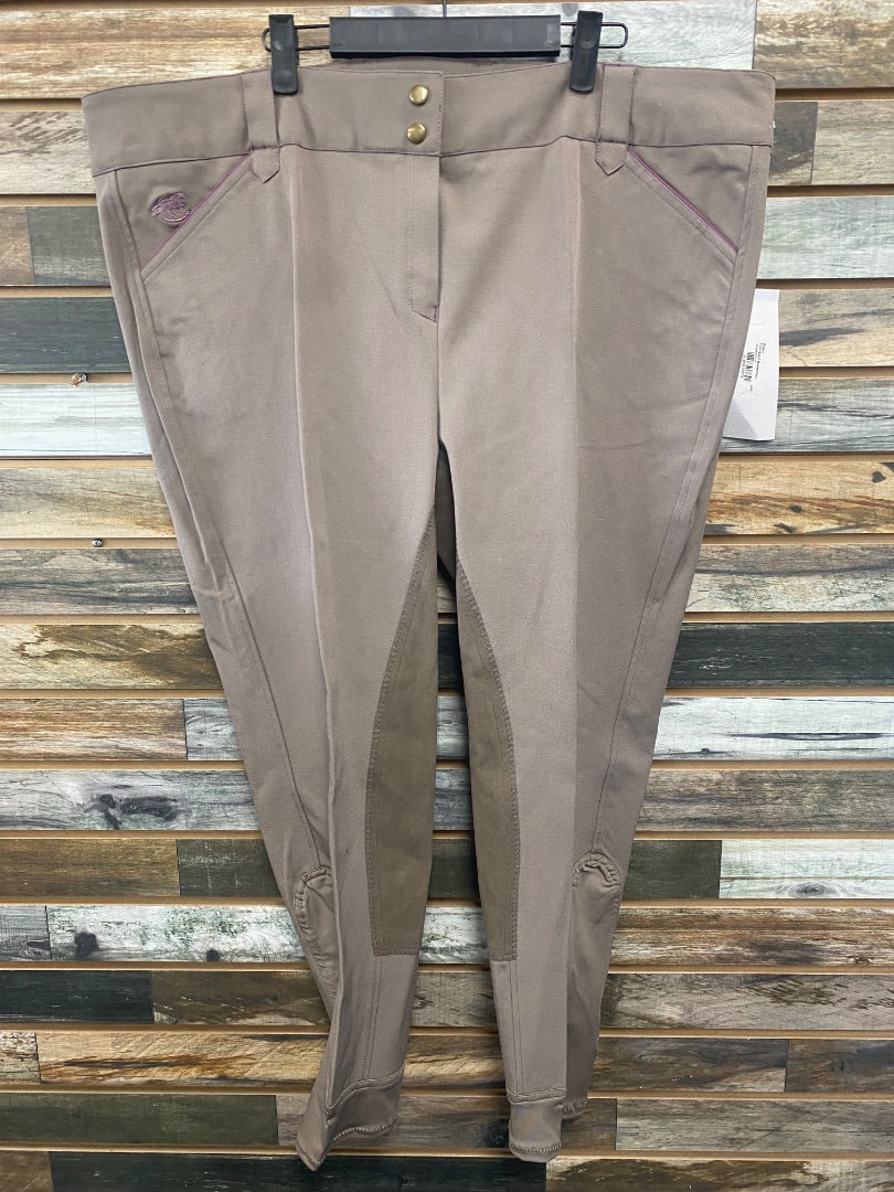 USED Smartpak Full Seat Breeches 46R Toupe