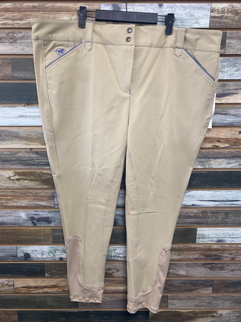 USED Smartpak Full Seat Breeches 46R Tan
