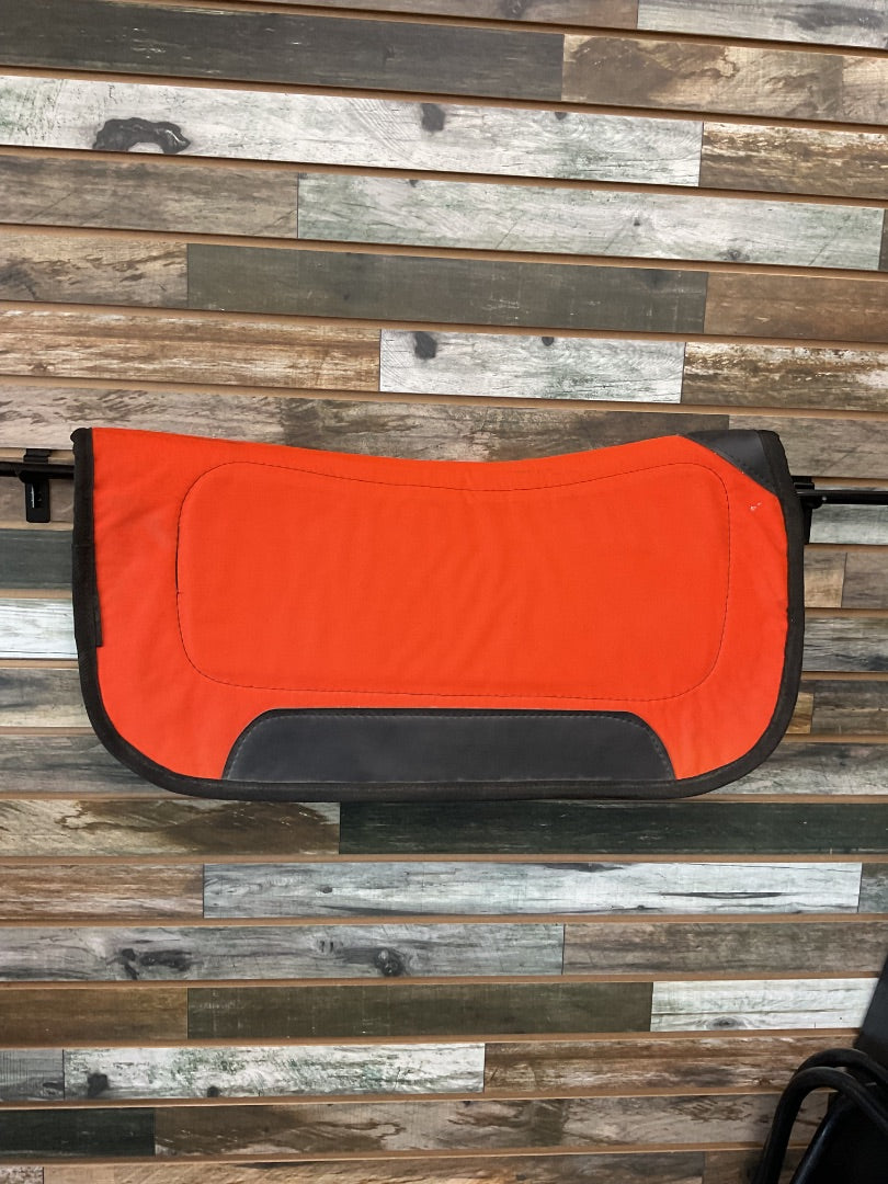 USED Equi-Tech Western Saddle Pads Horse Orange