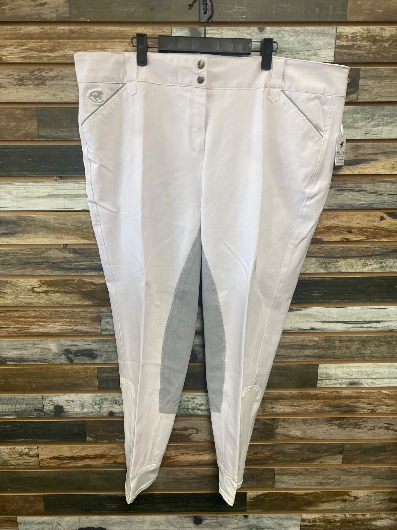 USED Smartpak Full Seat Breeches 46R White