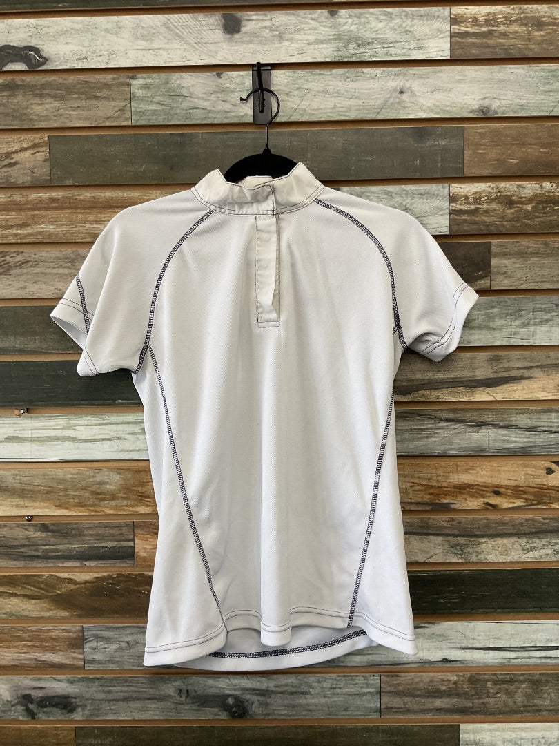 USED Short Sleeve Show Shirt Medium White/Navy