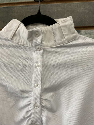 USED Gezsemi Long Sleeve Show Shirt Large White