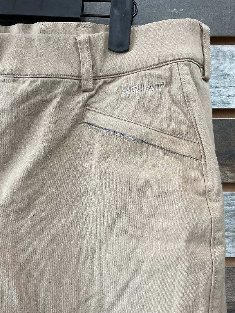 USED Ariat Knee Patch Breeches 32R Tan