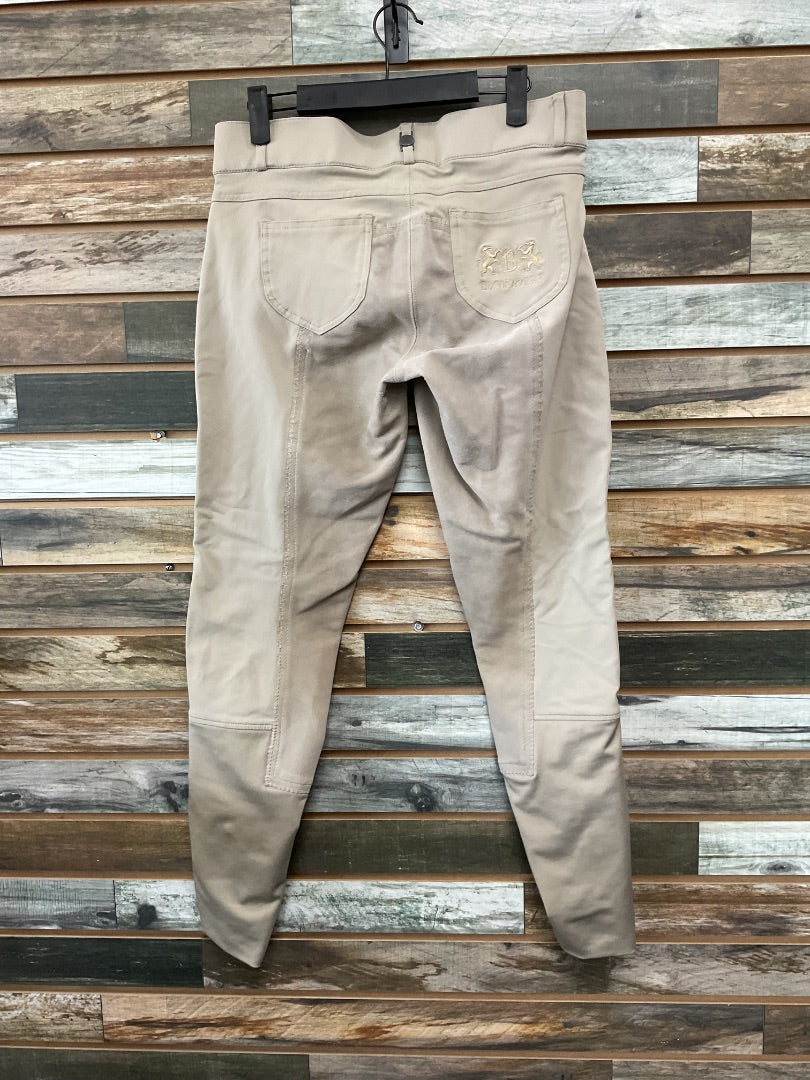 USED B Vertigo Full Seat Breeches 28 Tan