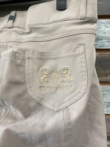 USED B Vertigo Full Seat Breeches 28 Tan