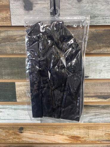 USED SS Silver West Double Ear Headstall cover Horse Black