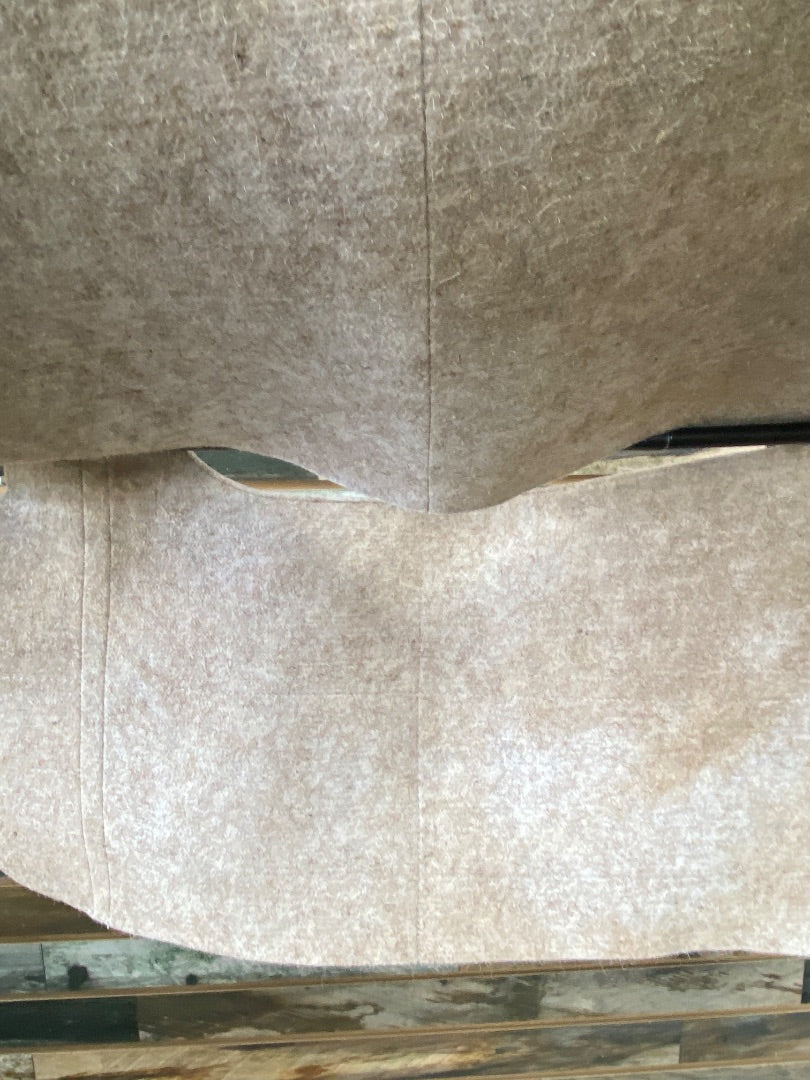 USED Harrison Howard Thin Saddle Pad Liner, Wool 32 x 32” Linen