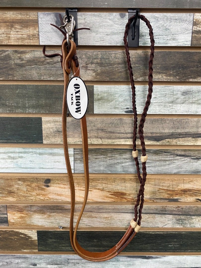 USED Oxbow Barrel Reins Medium Oil