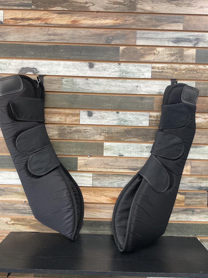 USED Dover Shipping Boots Large Black