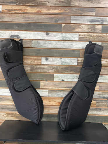 USED Dover Shipping Boots Large Black