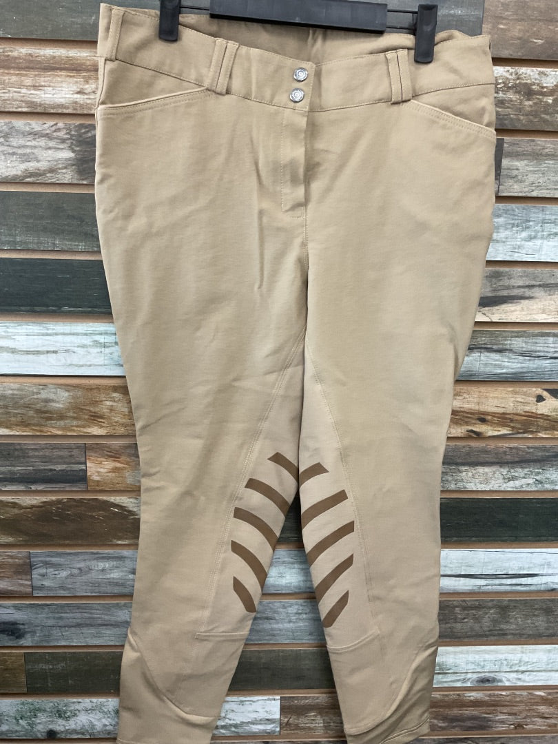 USED Dublin Knee Patch Breeches 34 Beige
