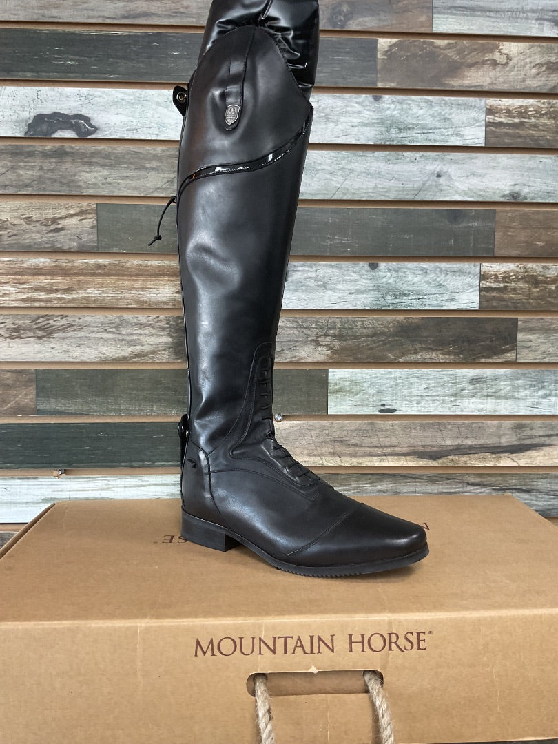 USED Mountain Horse Women's Sovereign Field Boot 11W Black