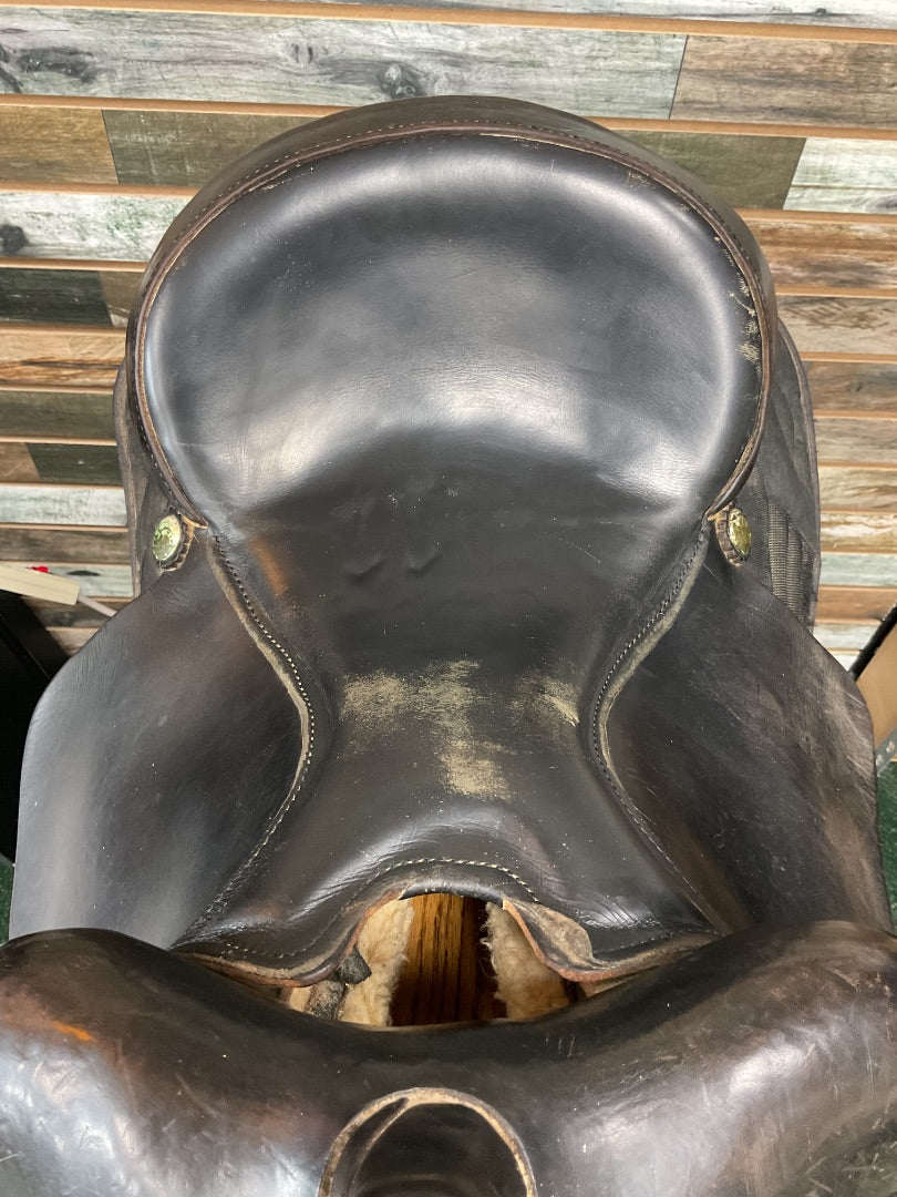 USED Big Horn Synthetic Western Saddle 16.5' Black