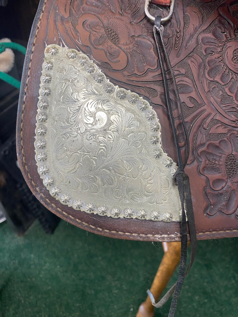 USED Hereford Ranch/Pleasure Western Saddle 15.5" Brown