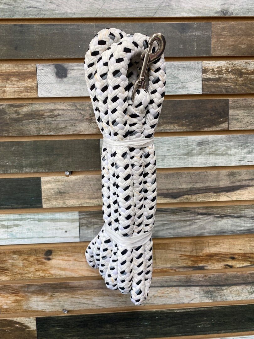 USED (NEW) Tough1 Braided Lunge Line with Grey & Black Accents