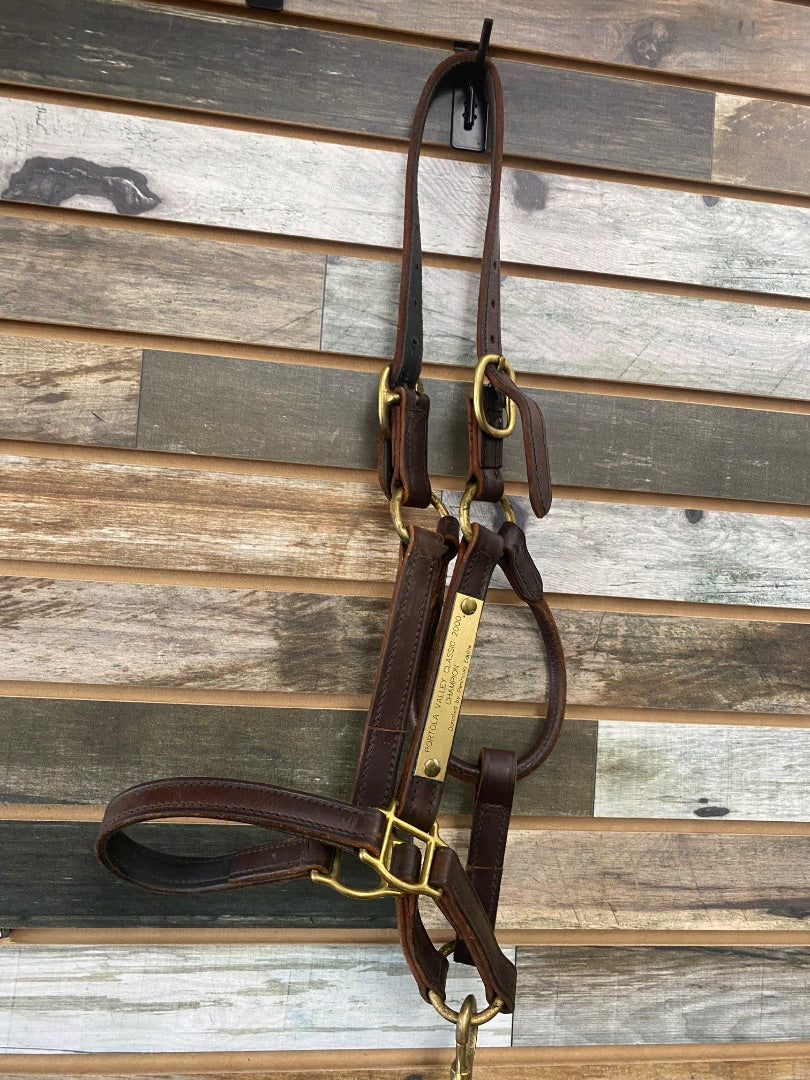 USED Leather Halter Full Dark Oil