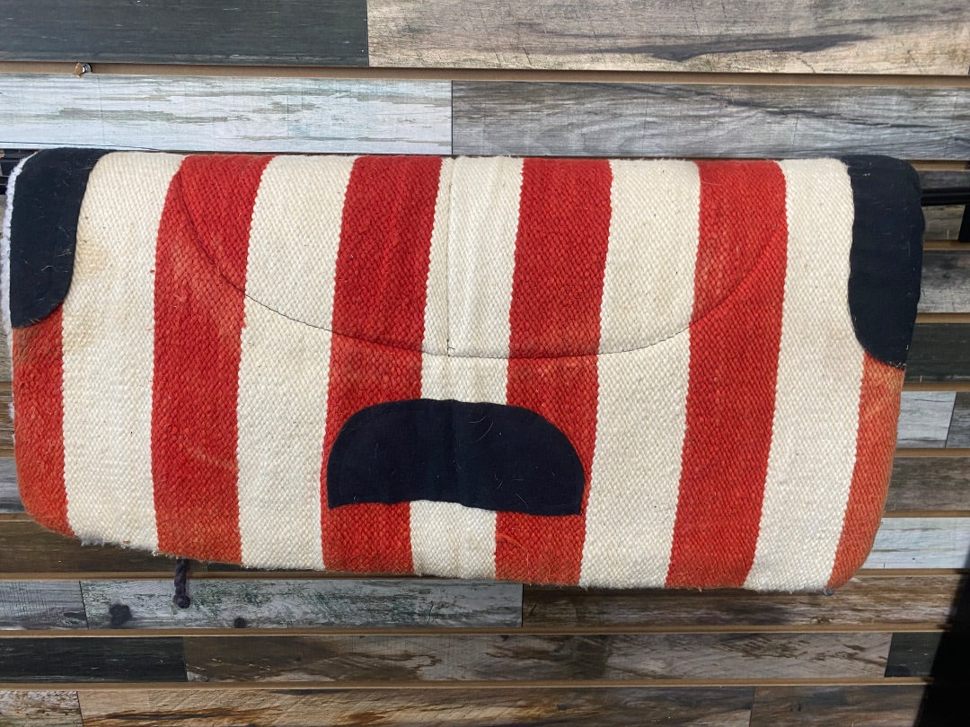 USED Fleece Lined Saddle Pad American Flag