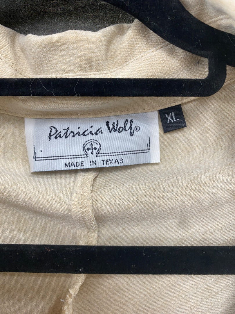 USED Patricia Wolf Ladies Western Blouse | XL