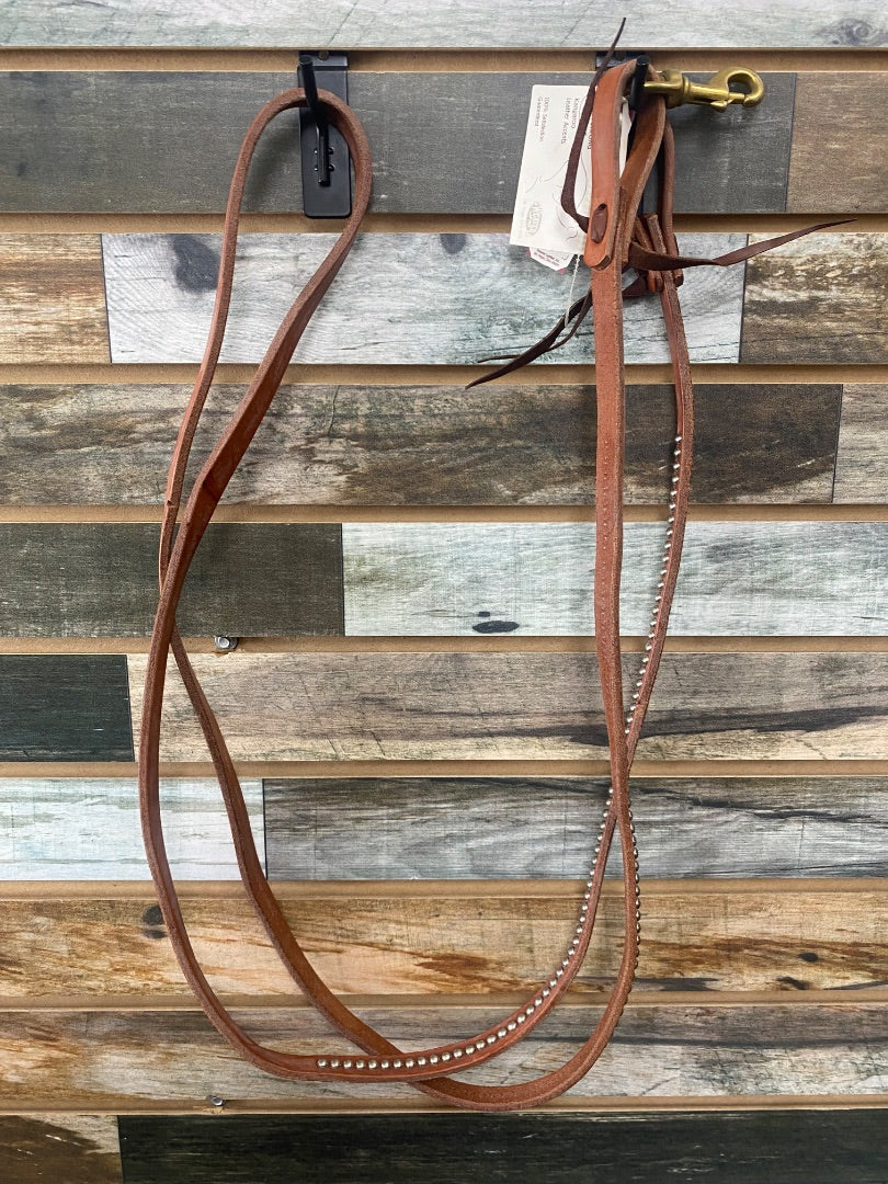 USED Weaver Roper Reins with Silver Studs Medium Oil